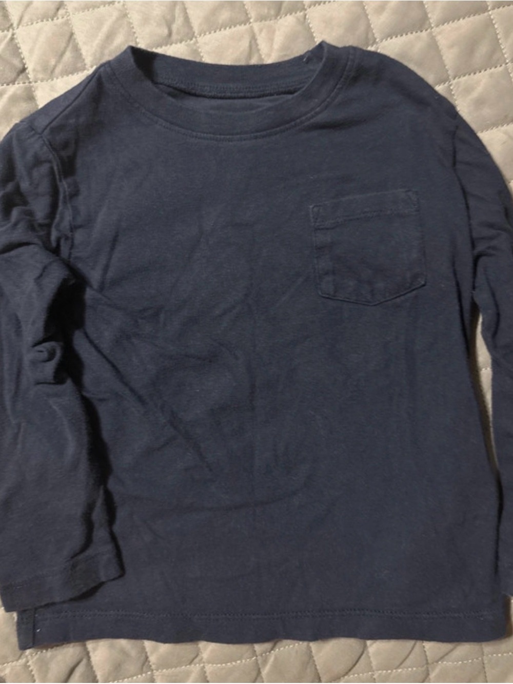 GAP Navy Long Sleeve Pocket Tee